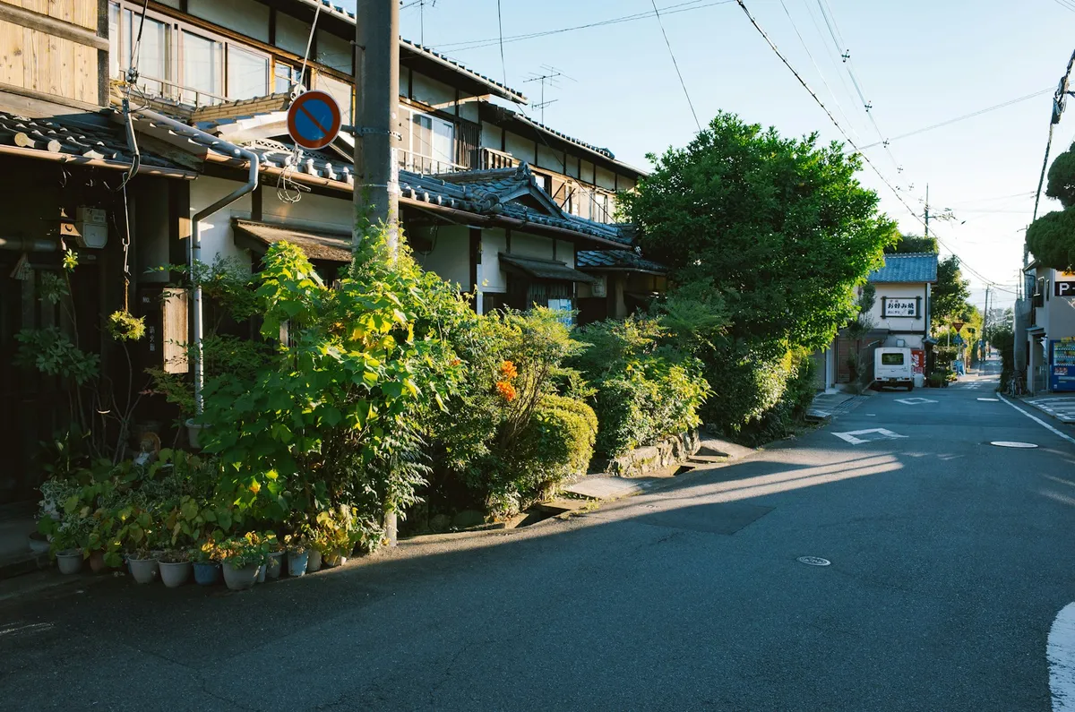 普段どおりに見える住宅街の道
